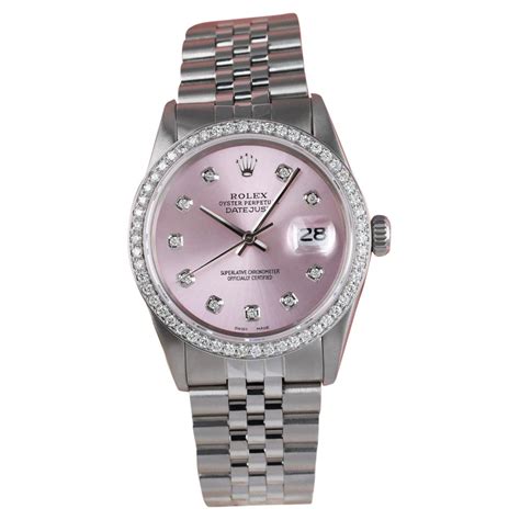 rolex women's pink|rolex 34 datejust pink face.